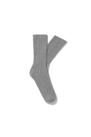 Cashmere Socks in Gray | LAKE Pajamas