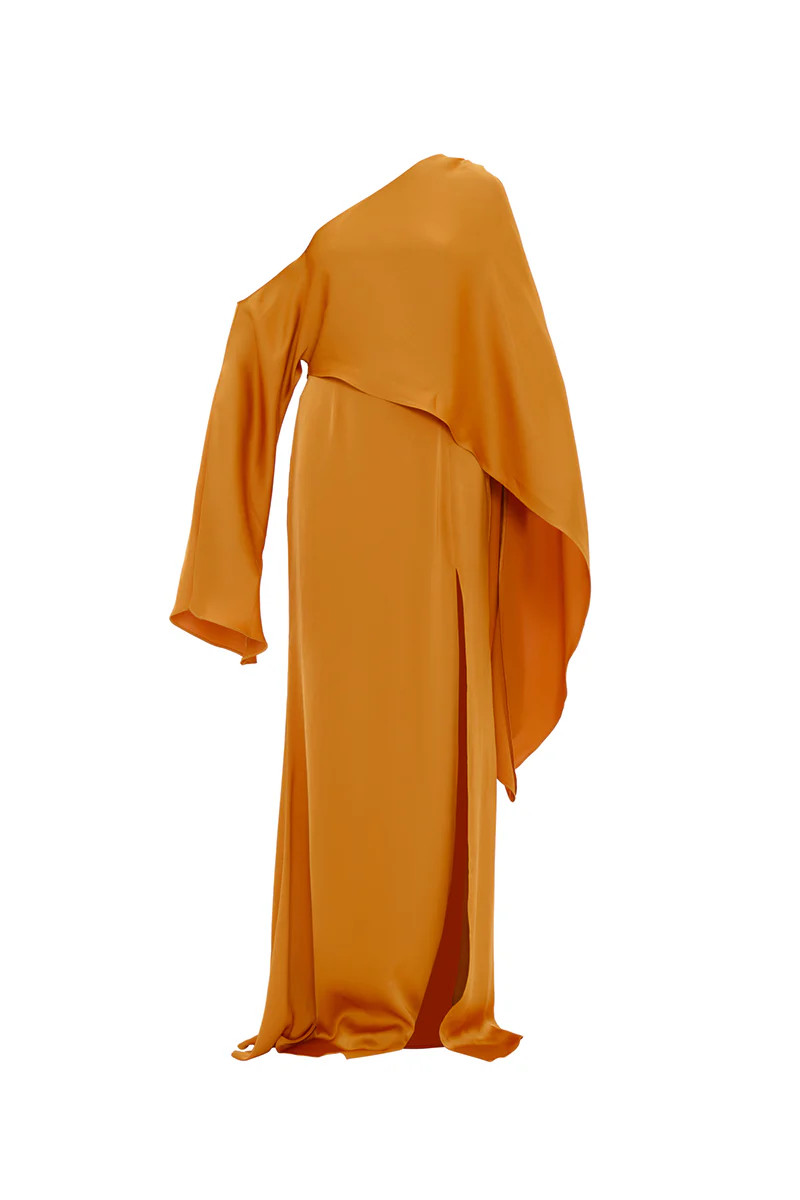 LEENA FULL LENGTH DRESS IN GOLD | Andrea Iyamah | CULT MIA | CULT MIA UK LTD