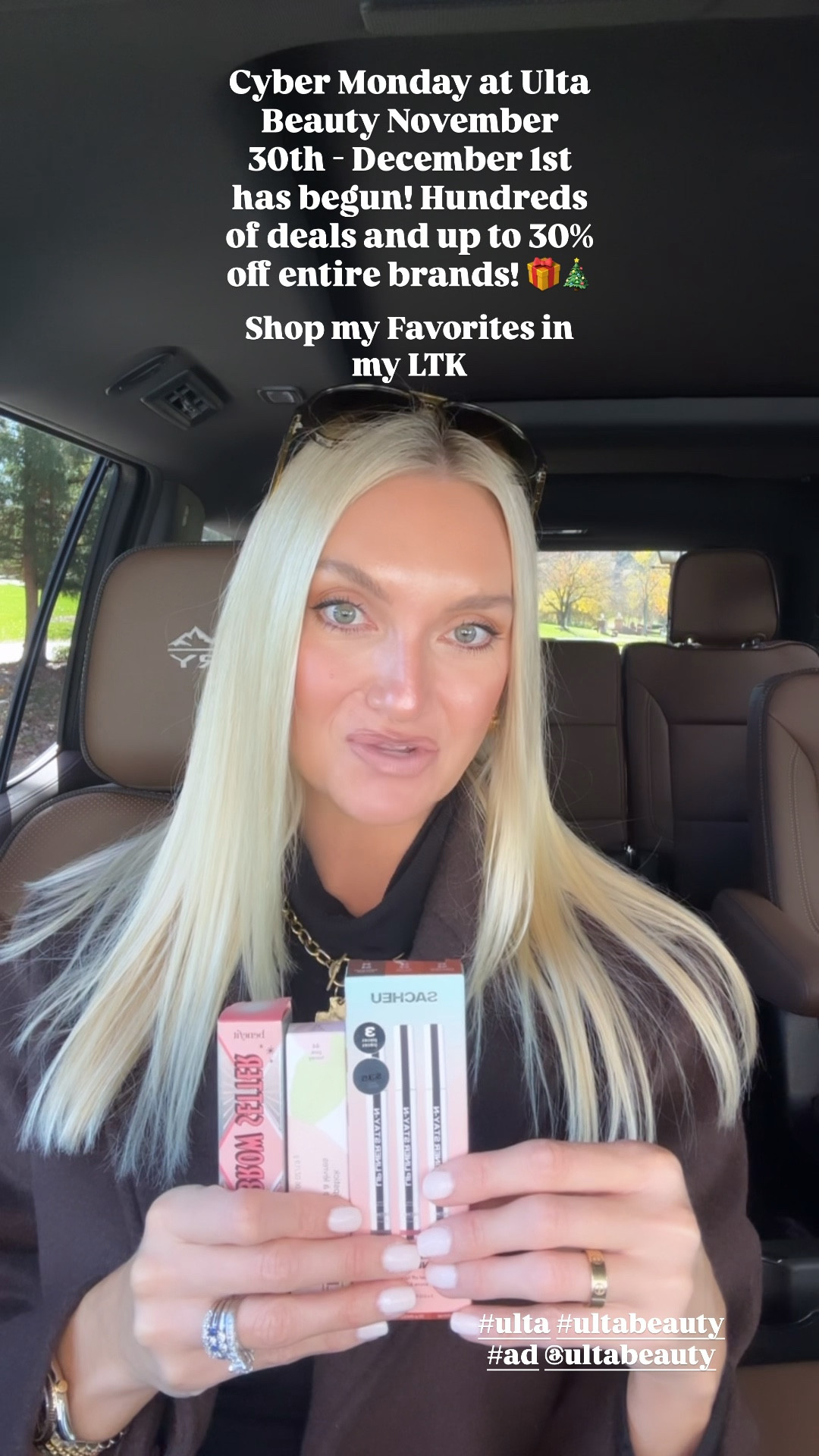  It’s happening!! 🎉 Ulta Beauty’s Cyber Monday Sale is here Nov 30–Dec 1, and you can snag up to 30% off entire brands! Don’t wait—your favorites won’t! 😉💋  #ulta #UltaBeauty #ad #CyberMonday @ultabeauty

#LTKHoliday #LTKGiftGuide #LTKCyberWeek