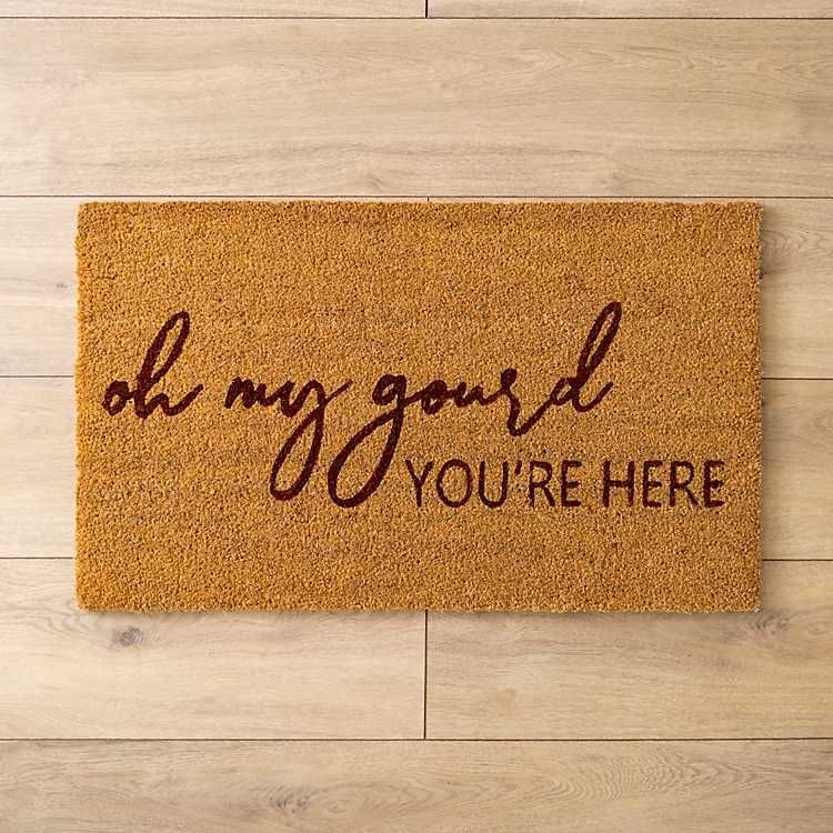 Oh My Gourd You're Here Coir Harvest Welcome Mat | Kirkland's Home