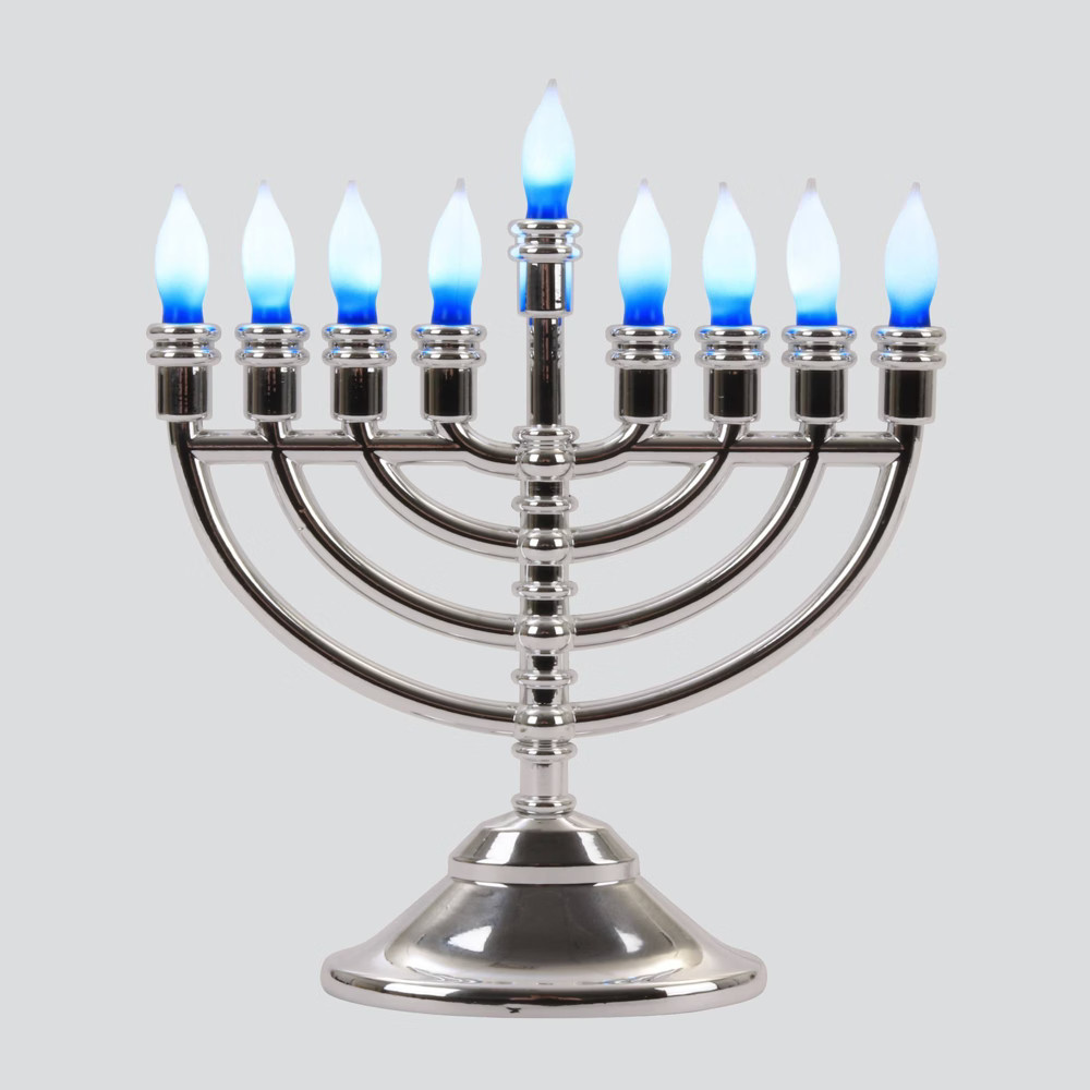 Hanukkah Plug-in Menorah with Blue Lights | Target