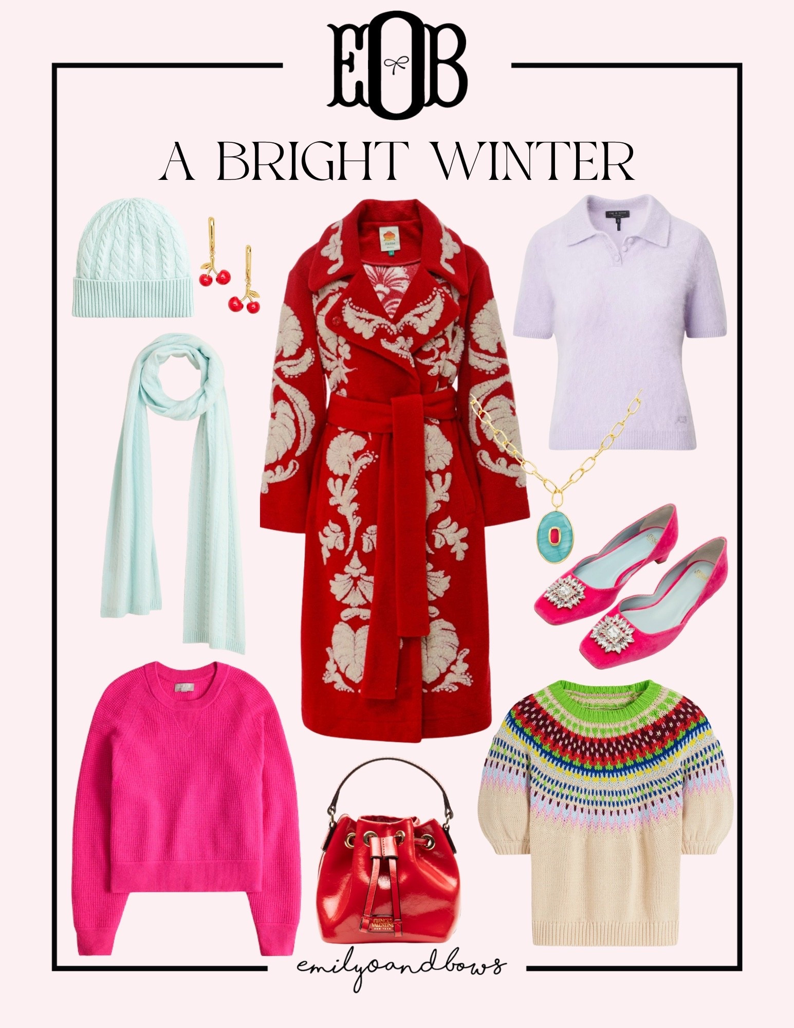 Bringing some brightness to this winter! Rounding up some pops of color 🩷