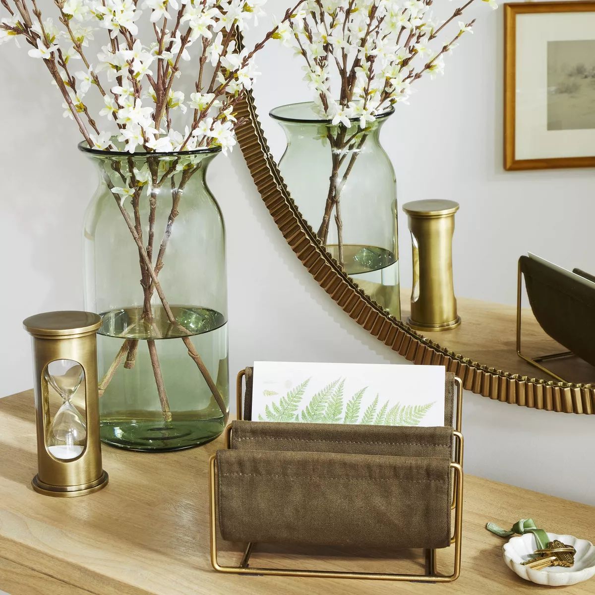 Brass & Canvas Mail Organizer Olive - Hearth & Hand™ with Magnolia | Target
