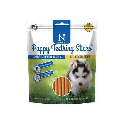 N-Bone Puppy Teething Chicken Flavor Rawhide Alternatives and Chewy Dog Treat Sticks - 3.74oz | Target