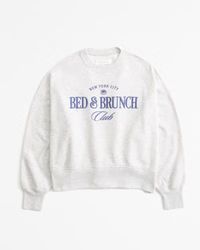 Women's Lounge Graphic Sunday Crew | Women's Tops | Abercrombie.com | Abercrombie & Fitch (US)