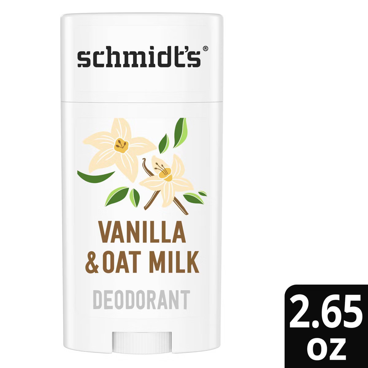 Schmidt's Vanilla + Oat Aluminum-Free Natural Sensitive Skin Deodorant Stick - 2.65oz | Target