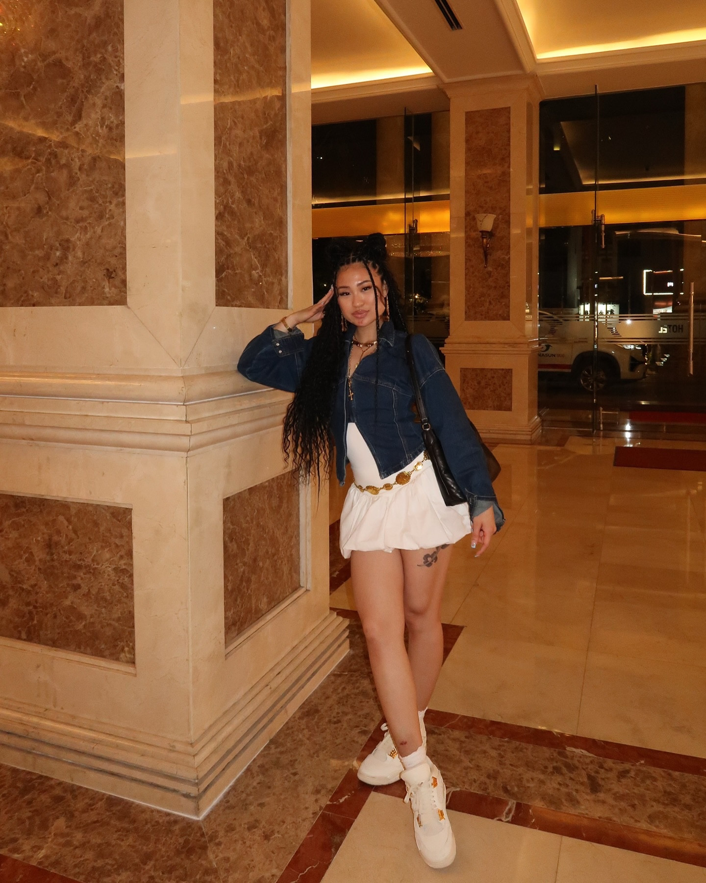 as chill as my fits 

swipe for some Vietnam content 🥹

wearing:
bodysuit @nakedwardrobe 
jacket @nastygal 
skirt @forever21 
bag @maisonmargiela