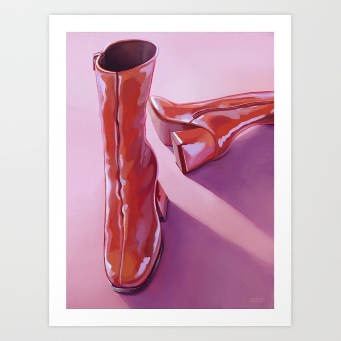 My Fav' Boots Art Print by Studio Babyface | Society6