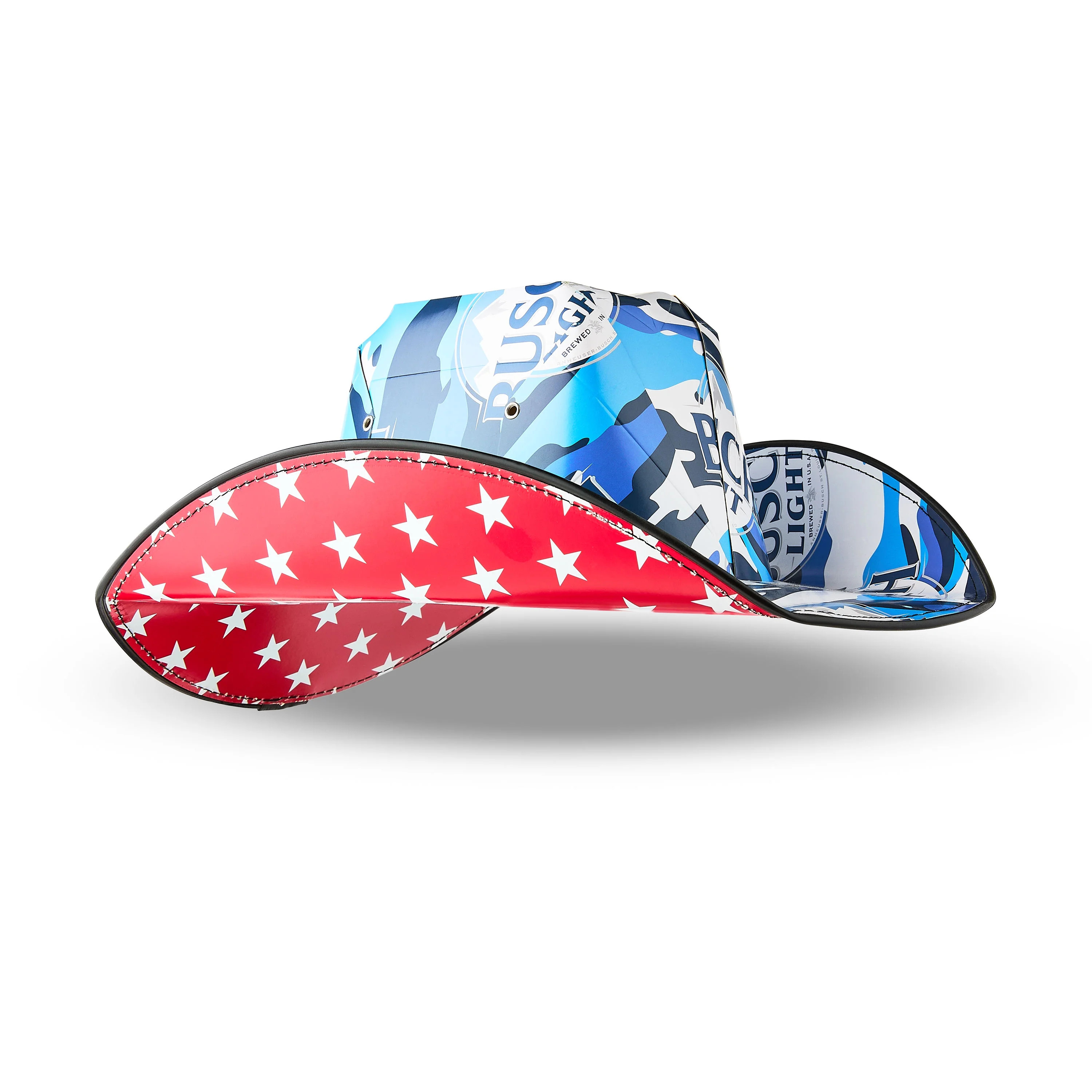 Busch Light Beer Camo Cardboard Cowboy Hat in Blue, Adult Unisex Party Accessory | Walmart (US)