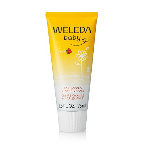 Weleda Baby Calendula Diaper Cream, 2.8 Fluid Ounce, Plant Rich Protection with Calendula, Chamomile, Sweet Almond Oil, Lanolin and Zinc Oxide | Amazon (US)