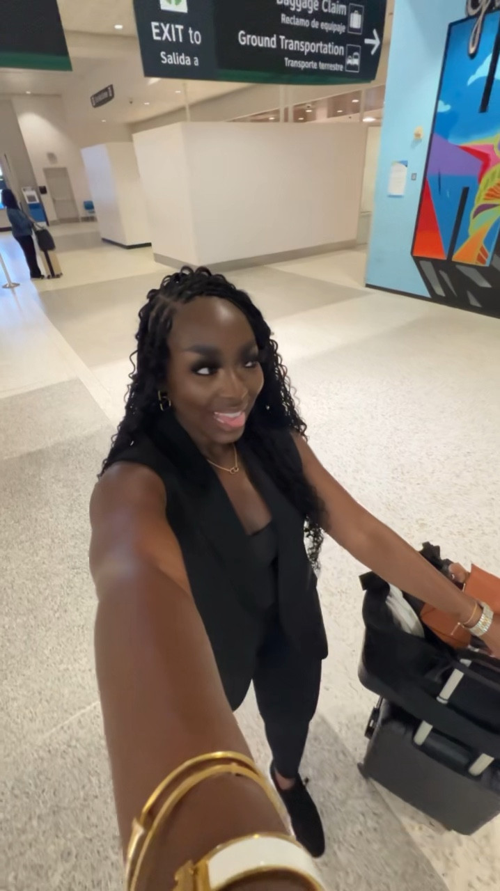 It looks similar to the other one, but this is diff. Here’s the caption 

Sat 6hrs to get my hair done, because 🇱🇨 S A I N T  L U C I A🇱🇨 here I come! I forgot how much I enjoy not havin to wrestle with my hair in the morning. NOW, it’s hotter in Houston than it is in St. Lucia, but here’s the thing - I don’t be in the elements all day, soooo - I’m strugglin, but it’s worth it!

#LTKVideo #LTKTravel