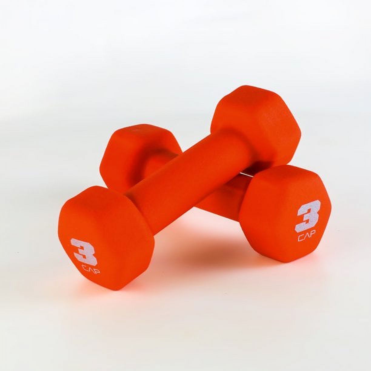 CAP Barbell, 3lb Orange Neoprene Dumbbell, Pair - Walmart.com | Walmart (US)