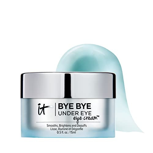 IT Cosmetics Bye Bye Under Eye Eye Cream - Hydrating, Quick-Absorbing Formula - Smooths The Look Of Fine Lines & Wrinkles, Visibly Brightens Dark Circles - With Hyaluronic Acid - 0.5 Fl Oz | Amazon (US)