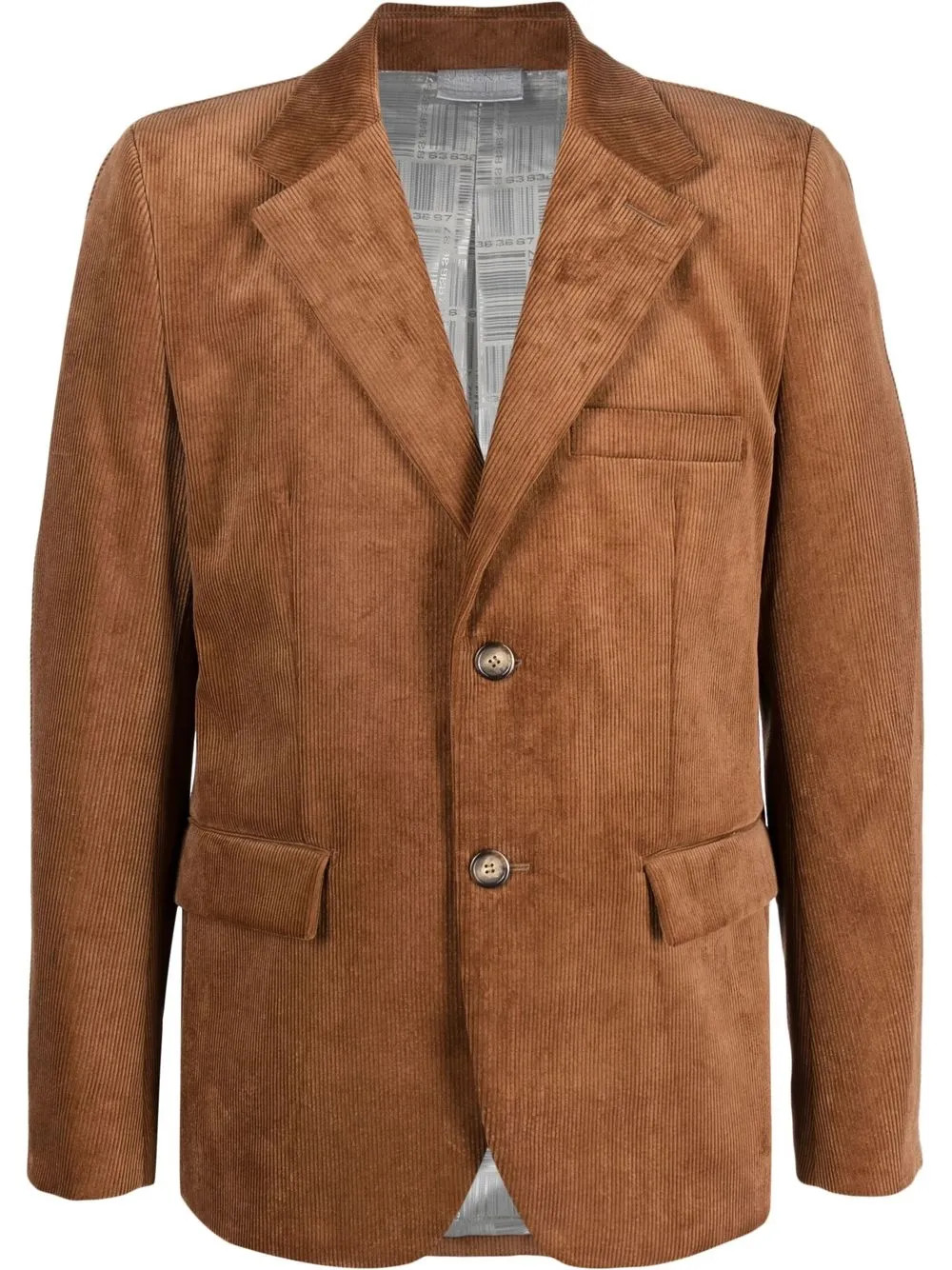 corduroy single-breasted blazer | Farfetch Global