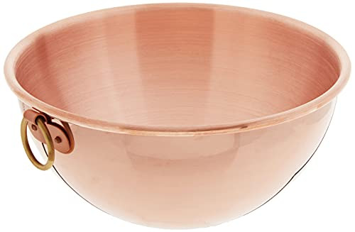 Mauviel Made In France M'Passion 2191.26 Copper 10-Inch/4.6L/4.9-Quart Egg White Bowl with Ring | Amazon (US)