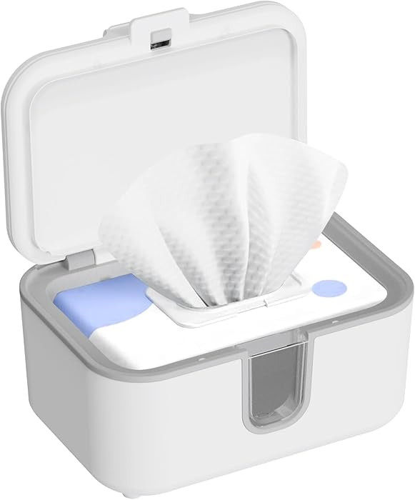 Baby Wipes Warmer, Larger Capacity Wipe Dispenser, Even Heating Diaper Wipe Warmer with Night Lig... | Amazon (US)