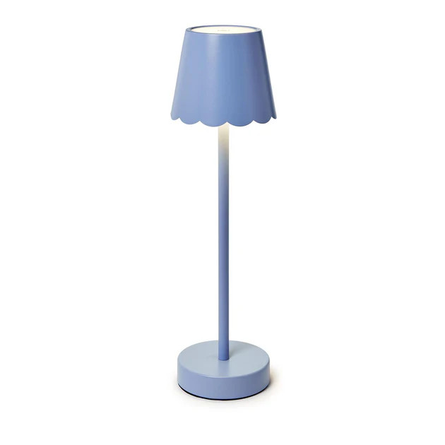 Blue Scallop Cordless Lamp | Cailini Coastal
