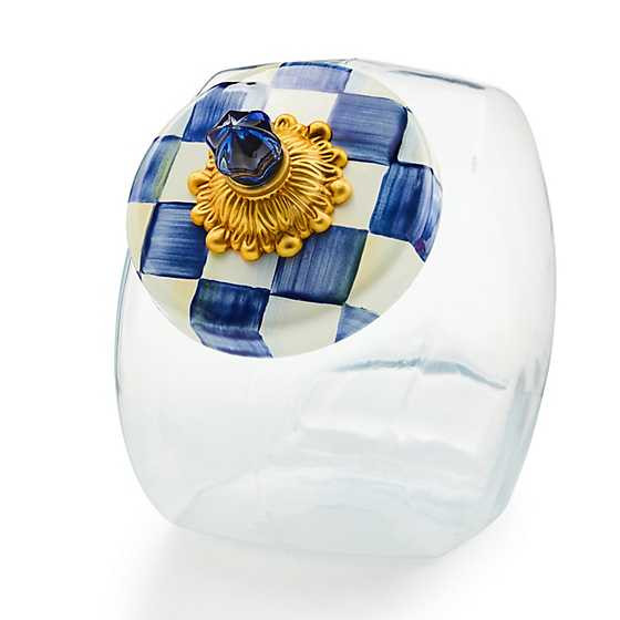 Cookie Jar with Royal Check Lid | MacKenzie-Childs