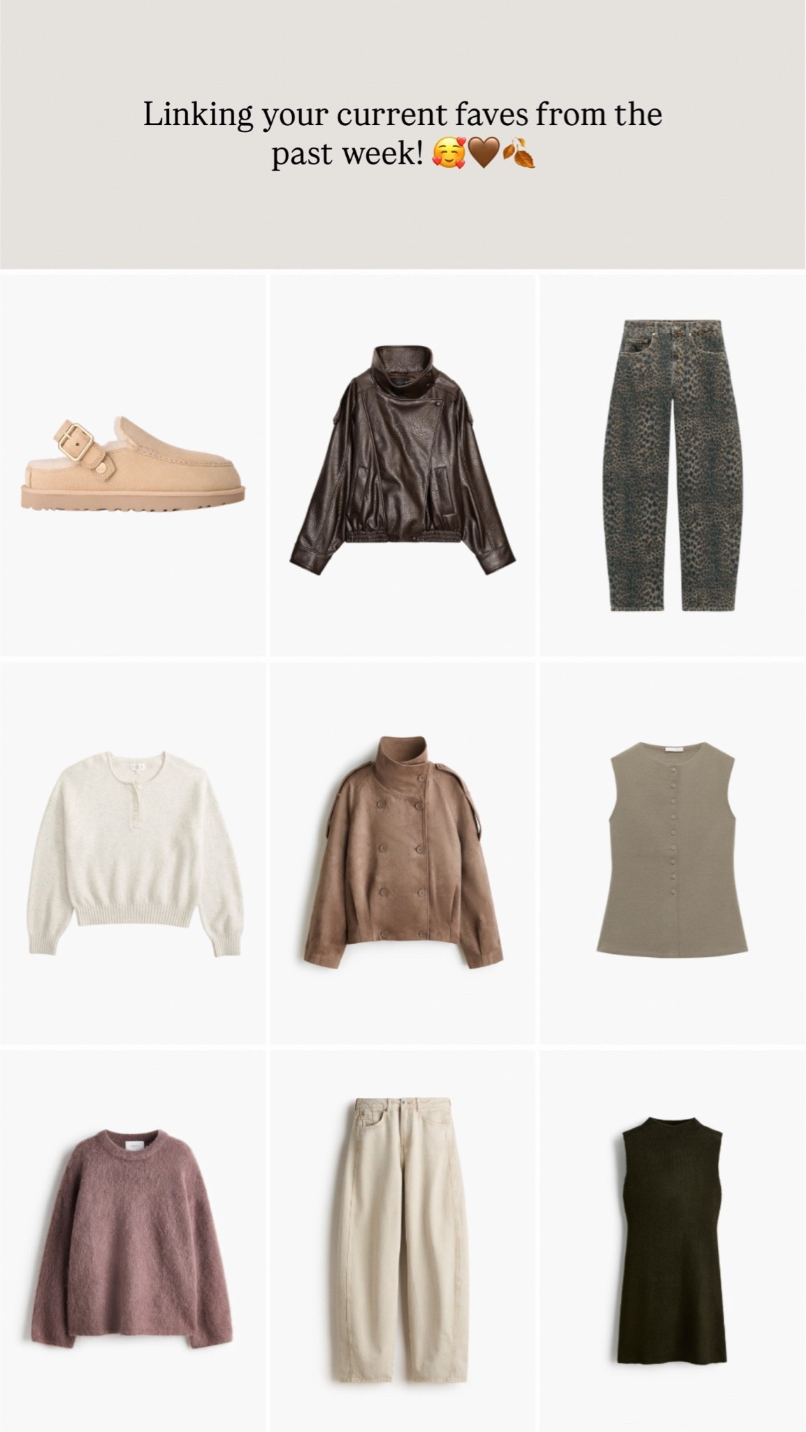 Your weekly faves! 🥰🤎🍂

#LTKautumn #LTKeurope #LTKstyletip