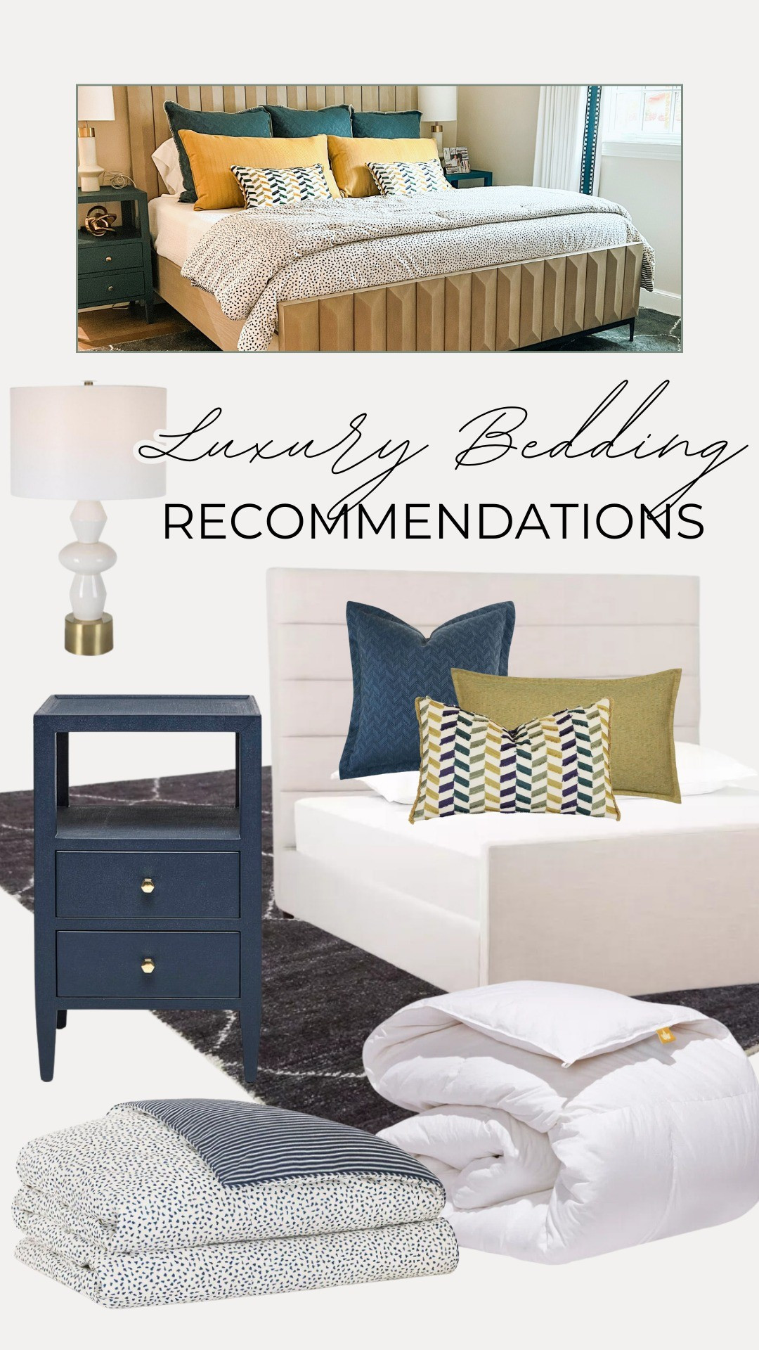 Refresh your bedroom with luxury, high-quality bedding materials. Some items may be from our exclusive vendors. Shop similar items and see more inspiration on our February blog - kirkendalldesign.com/blog.Need more ideas? Reach out to our interior design team at Kirkendall Design. We'd love to help you create a stylish and luxury bedroom based on your unique preferences and style. 

#LTKhome