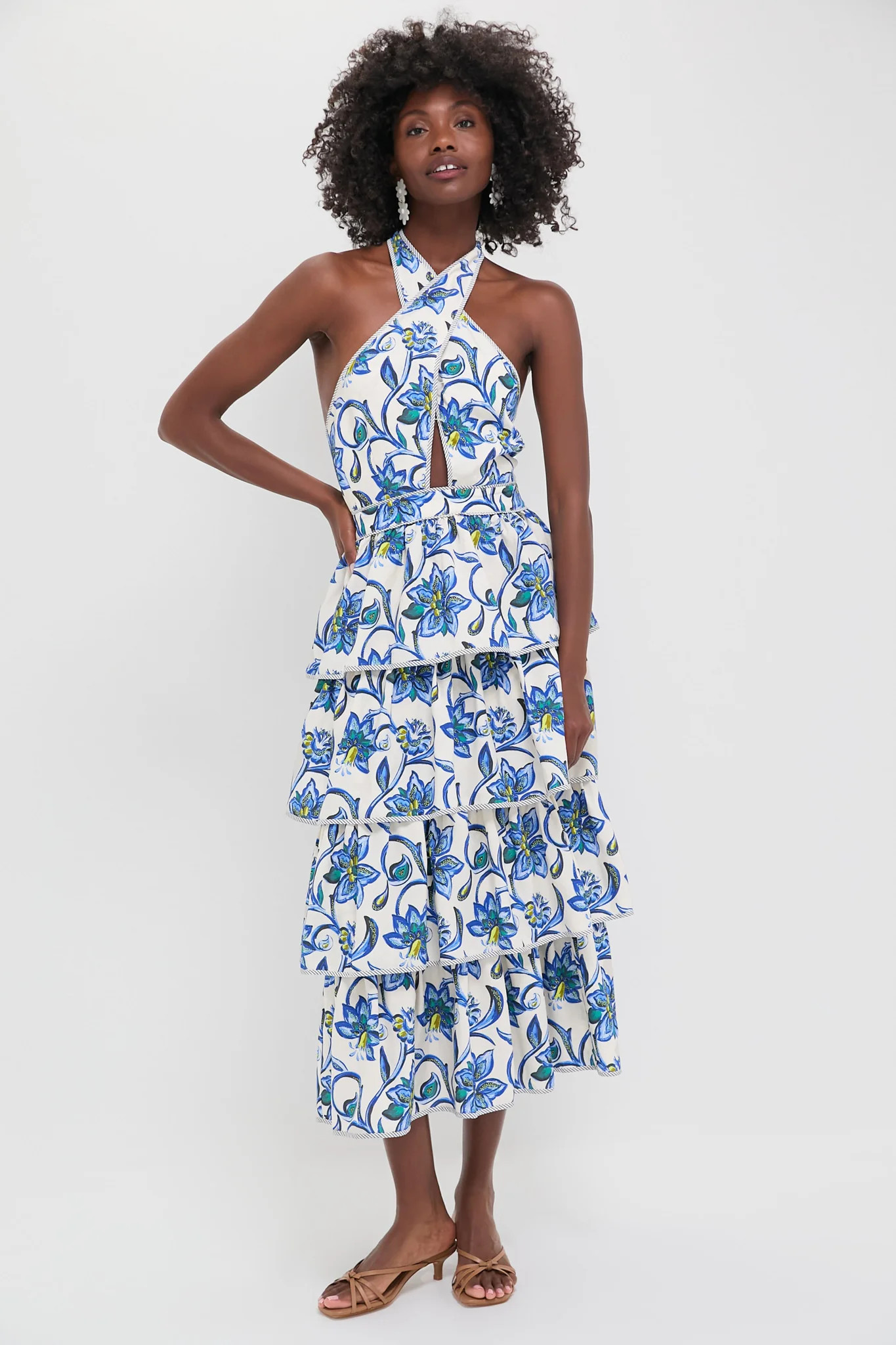 Porcelain Floral Berkley Dress | Tuckernuck (US)