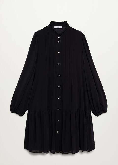 Pleated detail dress | MANGO (US)