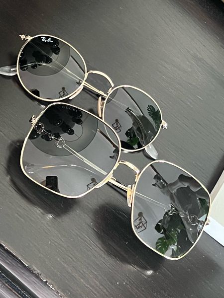 Recent favorite sunglasses in stock! Gucci and ray ban 