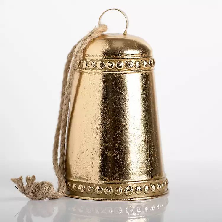Shiny Gold Bell Christmas Ornament, 9 in. | Kirkland's Home
