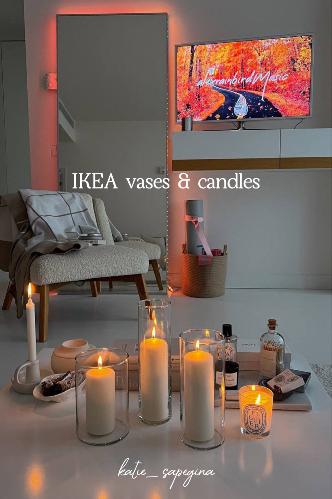 Ikea candles in vases for cozy evenings at home

#LTKeurope #LTKhome