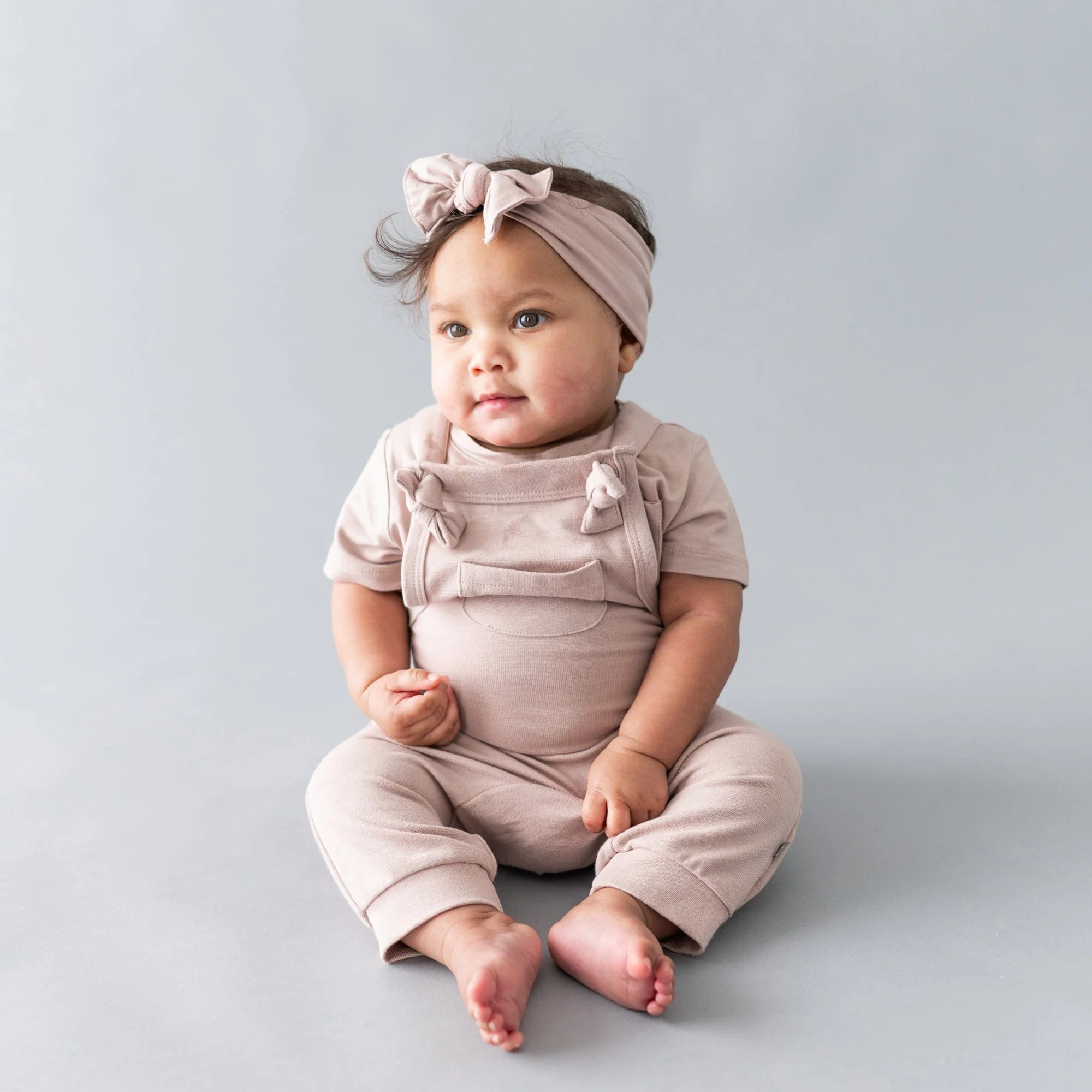 Bamboo Jersey Overall in Sunset | Kyte BABY