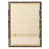 Lawrence Frames 5"W x 7"H Gold Metal Picture Frame with Bamboo Design (712257) | Amazon (US)