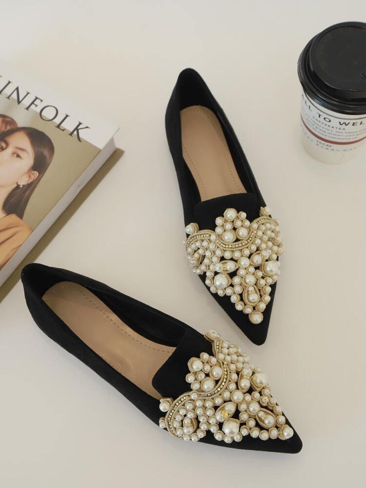 Faux Pearl Decor Ballet Flats | SHEIN