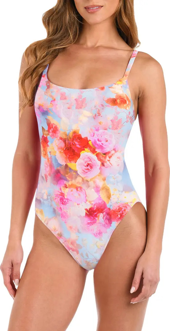 L'AGENCE Remi Floral Print One-Piece Swimsuit | Nordstrom | Nordstrom