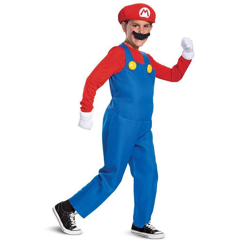 Kids' Super Mario Deluxe Halloween Costume Jumpsuit | Target
