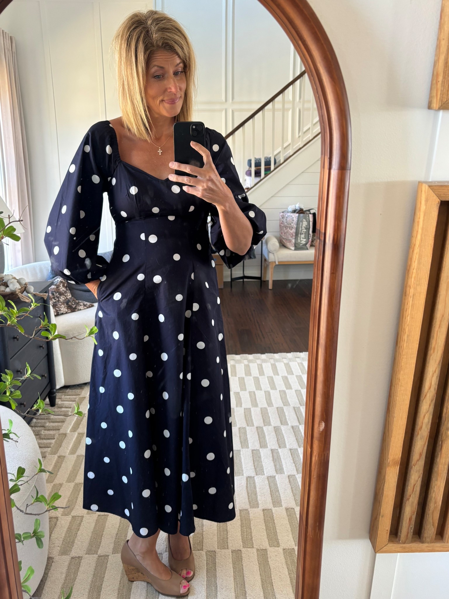 Polka dot dress!

#LTKTall #LTKSaleAlert #LTKOver40