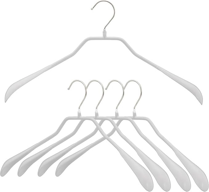 Mawa Narrow Petite Clothing Hangers, Steel Hanger with Non-Slip Coating, for Shirts, Dresses, Sui... | Amazon (US)