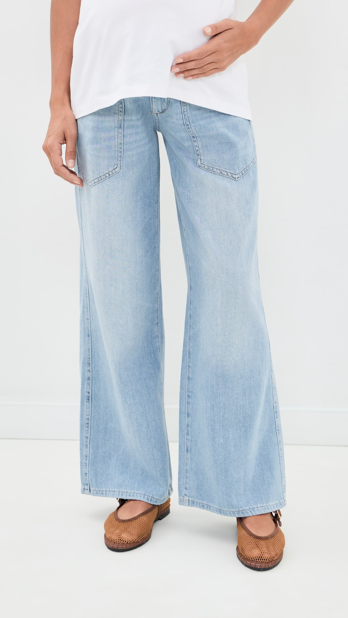 DL1961 x Bumpsuit Hepburn Wide Leg Maternity Jeans | Shopbop