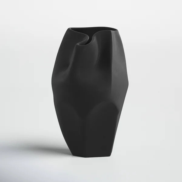 Steves Ceramic Vase - Contemporary Abstract Decorative Vase for Table Decor, Wedding Centerpieces... | Wayfair North America