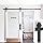 8-Foot Heavy Duty Sliding Barn Door Hardware Kit (Black) ▫ Includes Easy Step-By-Step Installation V | Amazon (US)