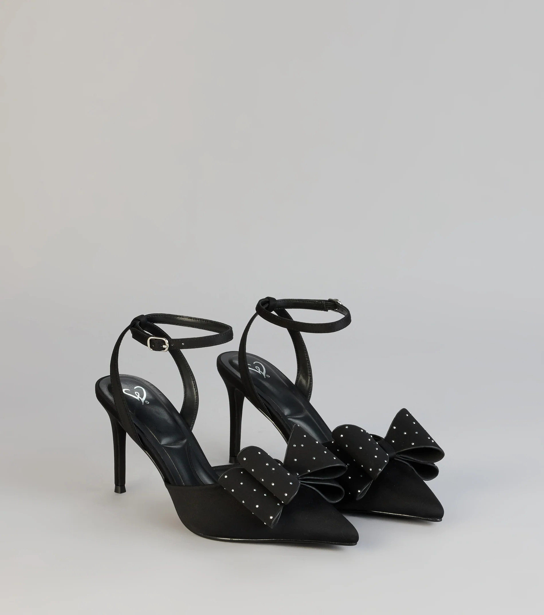 Glam Agenda Rhinestone Bow Pumps | Windsor Stores