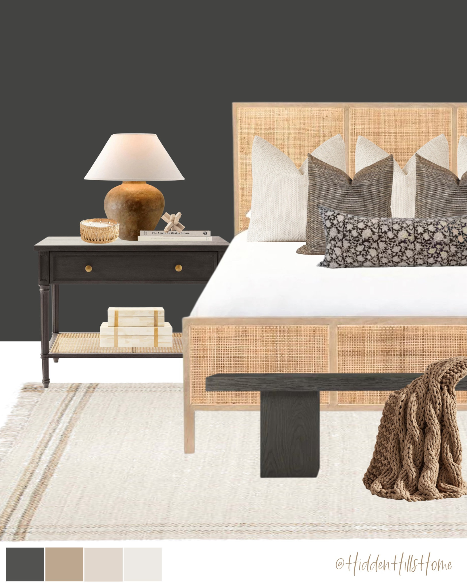 Bedroom decor, moody bedroom decor ideas, bedroom Inspo, cane bed on sale, home decor ideas, master bedroom with dark walls #bedroom

#LTKsalealert #LTKhome #LTKCyberWeek