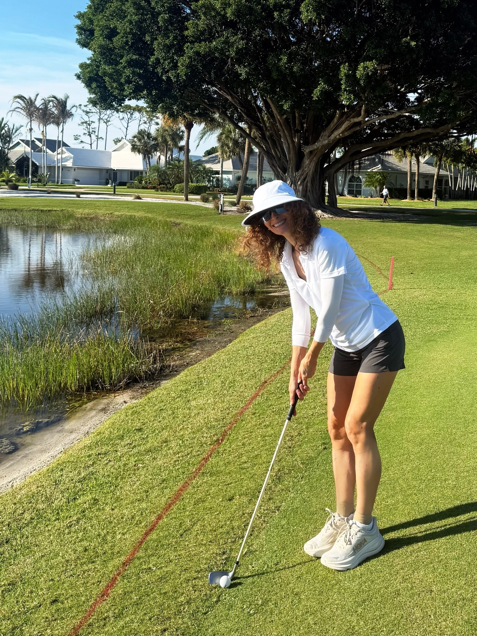 Enjoying my time in the sun 
Love this hat… for my running too and of course my sleeves :)
#europeaninnewyork

#LTKActive #LTKSeasonal #LTKTravel