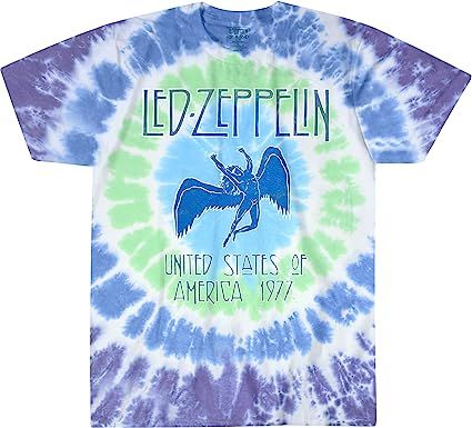 Liquid Blue Led Zeppelin Ramble on Swan Song Ss Tee | Amazon (US)