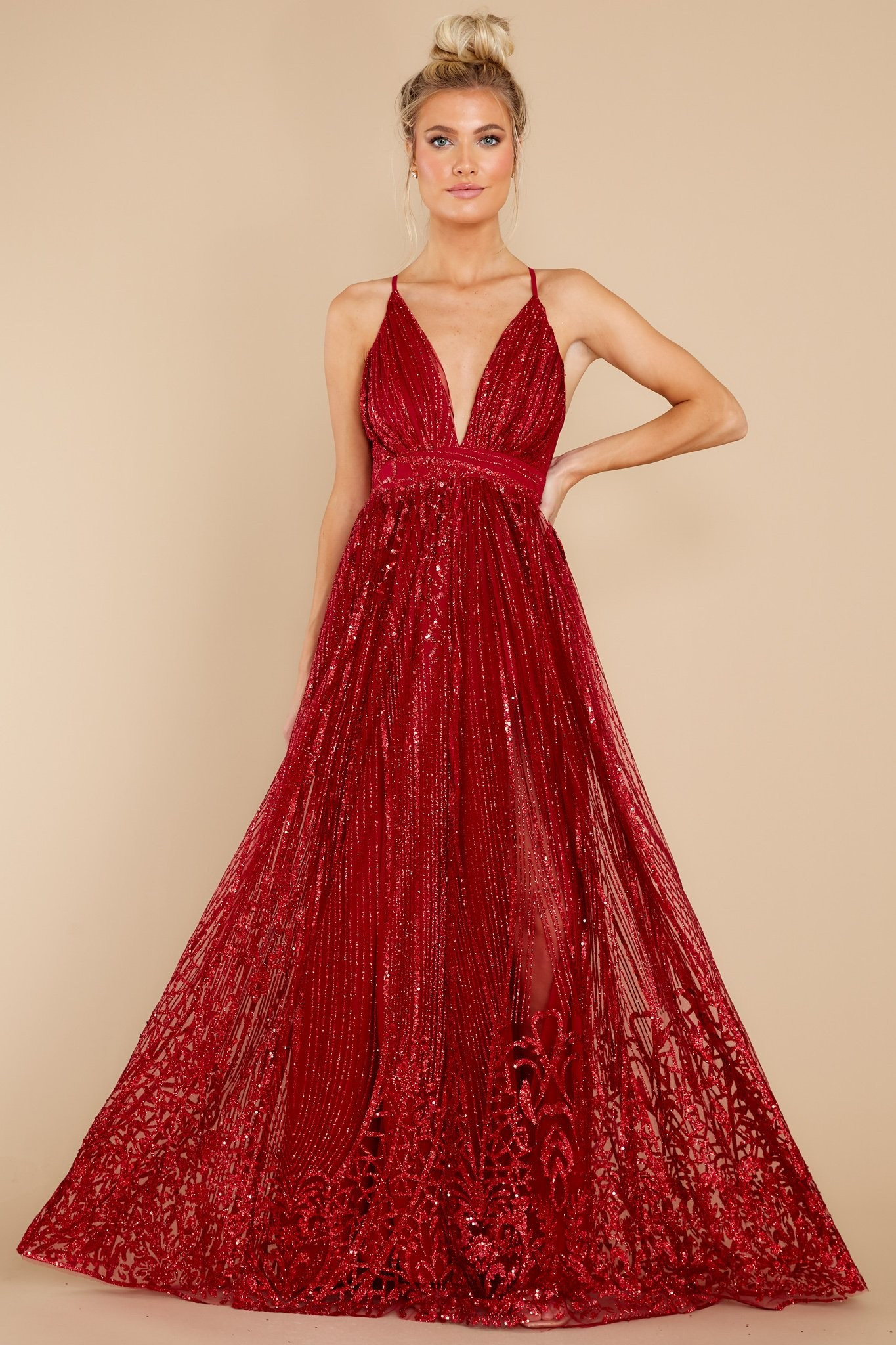 Real Elegance Red Maxi Dress | Red Dress 