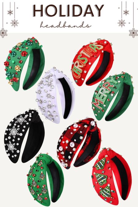 Holiday/Christmas headbands 🎁✨ 

#LTKstyletip #LTKHoliday #LTKSeasonal