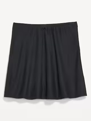 High-Waisted Crepe Flounce Mini Skirt | Old Navy (US)