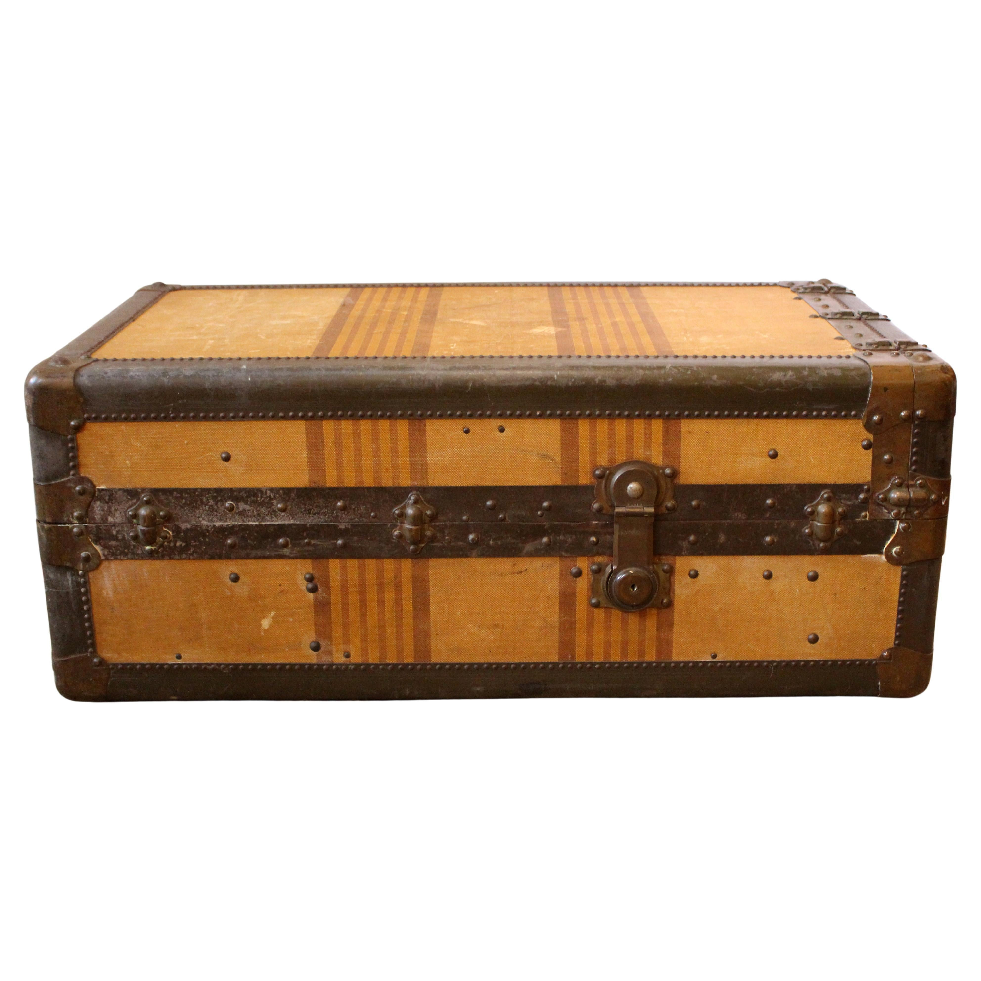 19th Century French Wardrobe Luggage Trunk | 1stDibs