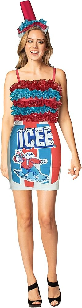 Rasta Imposta Icee Swirl Dress Costume Dress Up Cosplay Prop Womens Slurpee Slushy Slush Puppie H... | Amazon (US)