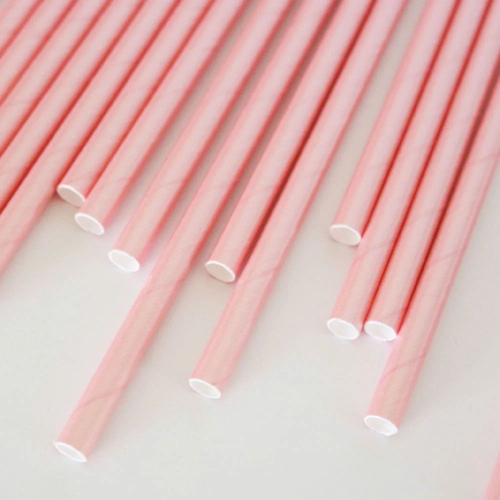 Pink Foil Paper Straws | Ellie and Piper