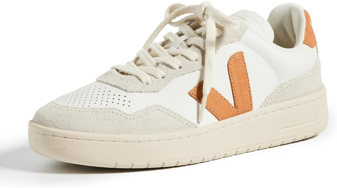 Veja Women's V-90 Sneakers, Extra White Umber, 9 Medium US | Amazon (US)